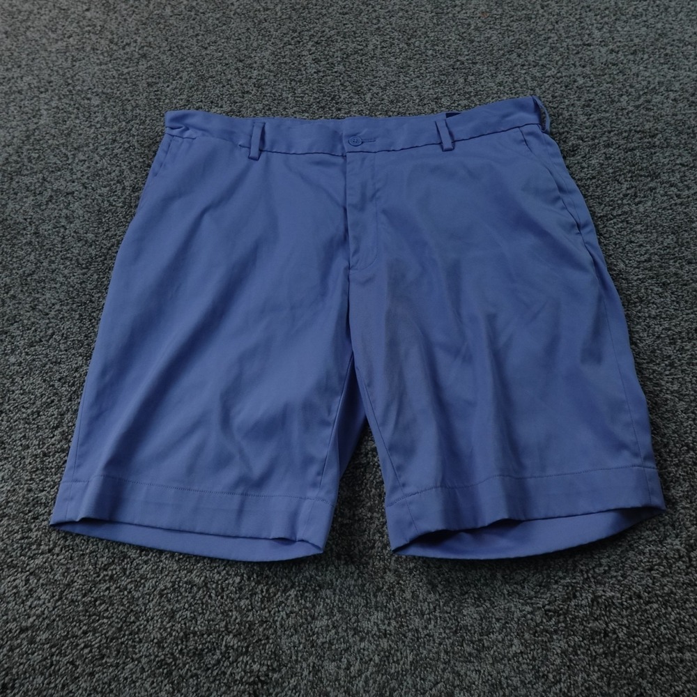 Polo Ralph Lauren Shorts Mens 36 Blue Performance Chino Golf Stretch Flat Front‎